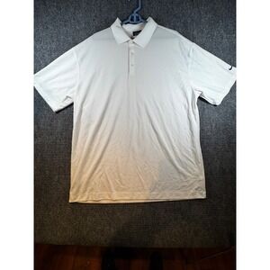 Nike Golf Dri-FIT Polo Shirt White XXL Men's Performance Short Sleeve